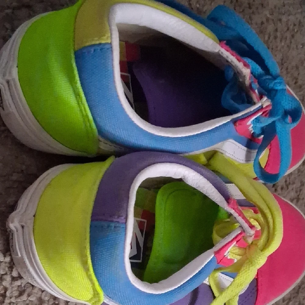 Vans Colorblock Sneakers Womens Size 7 - Picture 6 of 9